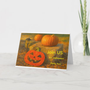 Tarjeta de Felicitación Dobladapatch de calabaza F