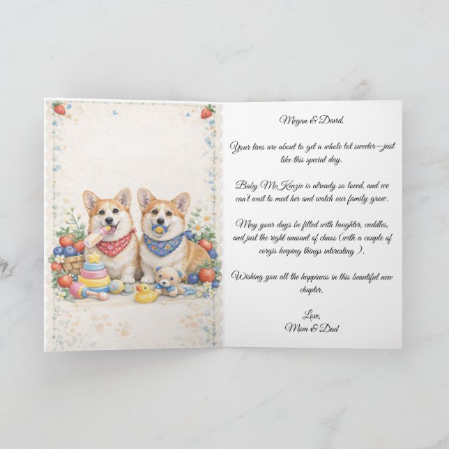 Tarjeta de Felicitación Doble (Interior)