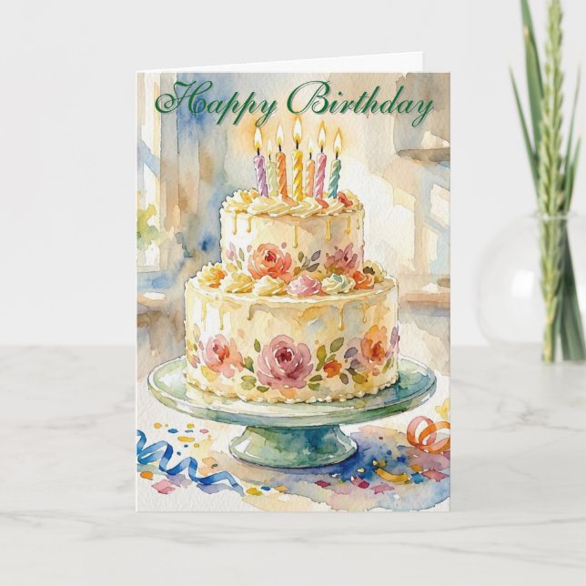 Tarjeta de Felicitación Doble (Anverso)