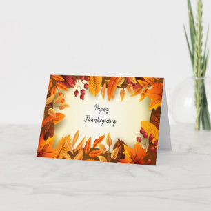 Tarjeta de Felicitación Doble de Acción de Gracias