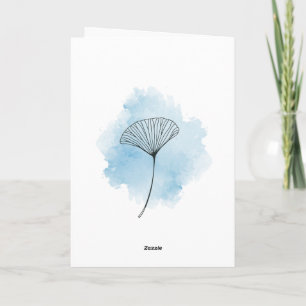 Tarjeta de Felicitación Doble de Acuarela Elegante