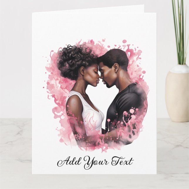 Tarjeta de Felicitación Doble de Amor (Anverso)