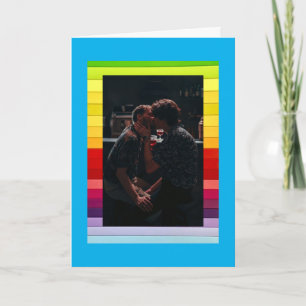 Tarjeta de Felicitación Doble de Pareja Gay Orgull