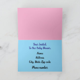 Tarjeta de Felicitación Doble Infantil