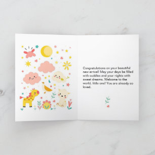 Tarjeta de Felicitación Doble Infantil