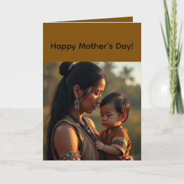 Tarjeta de Felicitación Doble para el Día de la Ma