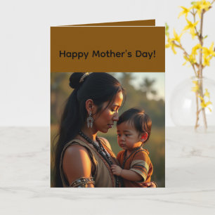 Tarjeta de Felicitación Doble para el Día de la Ma