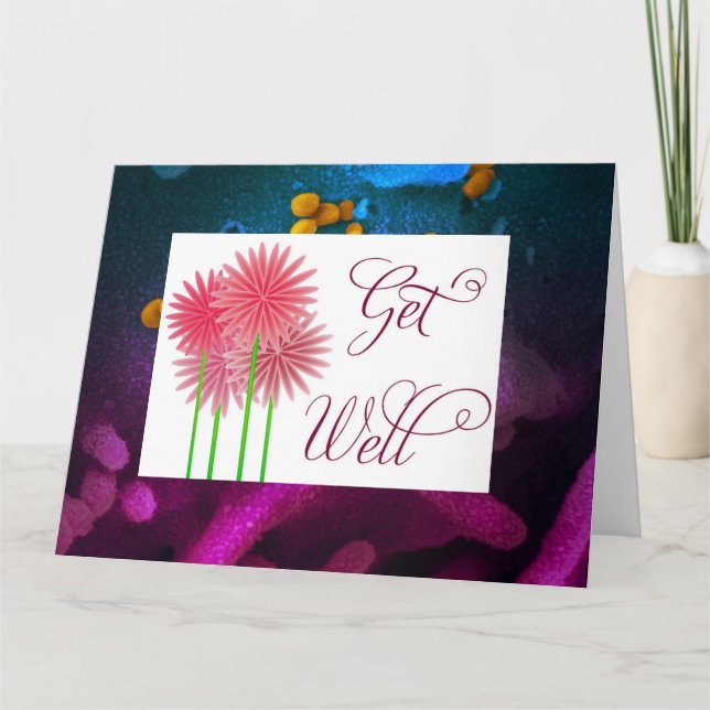 Tarjeta de Felicitación Doble "Recupérate" (Anverso)