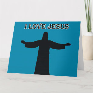 Tarjeta de Felicitación Dobleada amo a jesus
