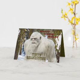 Tarjeta de Felicitación Dobleada bigfoot, sasquatc