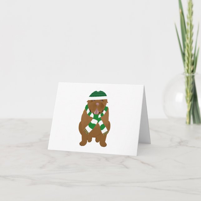 Tarjeta de felicitación Dogue de Bordeaux (Anverso)