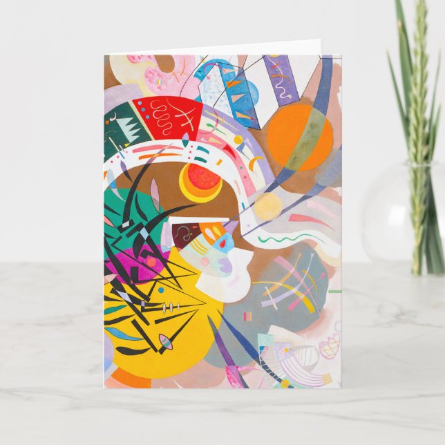 Tarjeta de felicitación dominante de la curva de (Anverso)