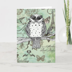 Tarjeta de felicitación Dotti the Owl 31