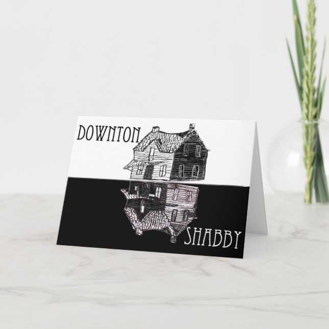 Tarjeta de felicitación Downton Shabby (Anverso)