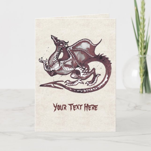 Tarjeta de felicitación Dragon (Anverso)
