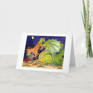 Tarjeta de felicitación Dragon Battle