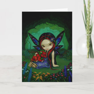 Tarjeta de felicitación "Dragoning Garden I"