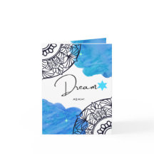 Tarjeta de felicitación Dream, pequeña, 4" x 5,6"