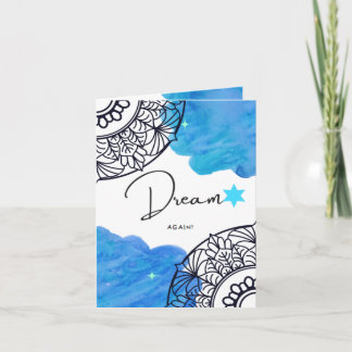 Tarjeta de felicitación Dream, pequeña, 4" x 5,6"