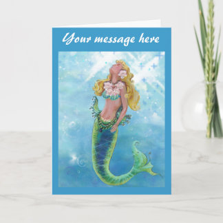 Tarjeta de felicitación Dreamy Mermaid