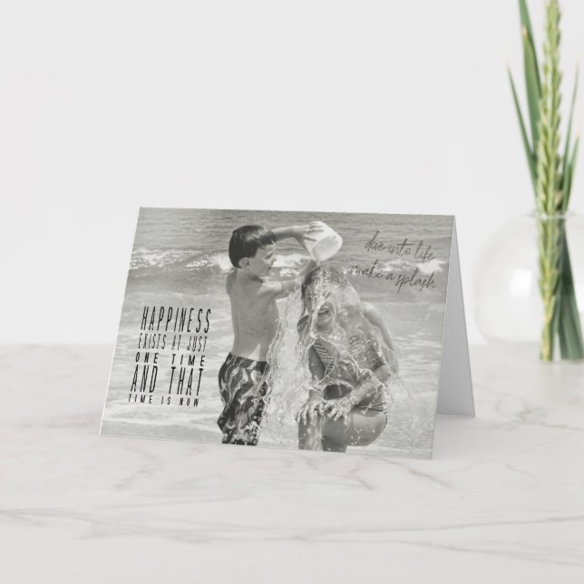 Tarjeta de felicitación DRENCHED (Anverso)