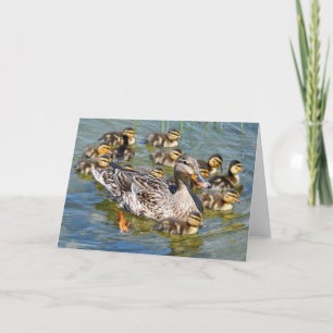 Tarjeta de felicitación Duck Family