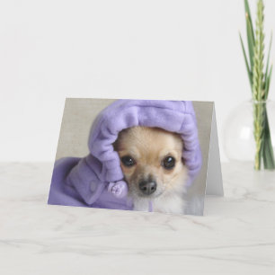 Tarjeta de felicitación dulce de la moza descarada