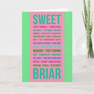 Tarjeta de felicitación DULCE de los RECUERDOS del