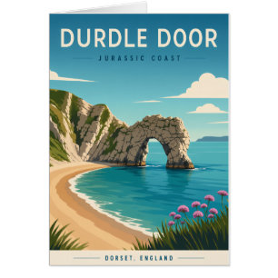 Tarjeta de Felicitación Durdle Door Costa Jurásica