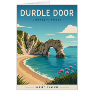 Tarjeta de Felicitación Durdle Door Costa Jurásica