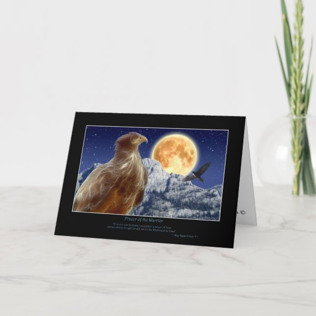 Tarjeta de felicitación EAGLE & RAVEN (Anverso)