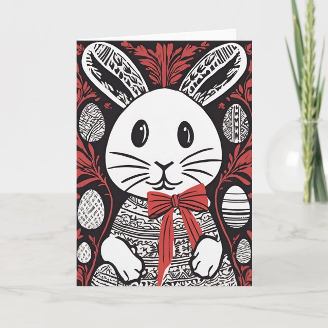 Tarjeta de felicitación Easter Bunny (Anverso)