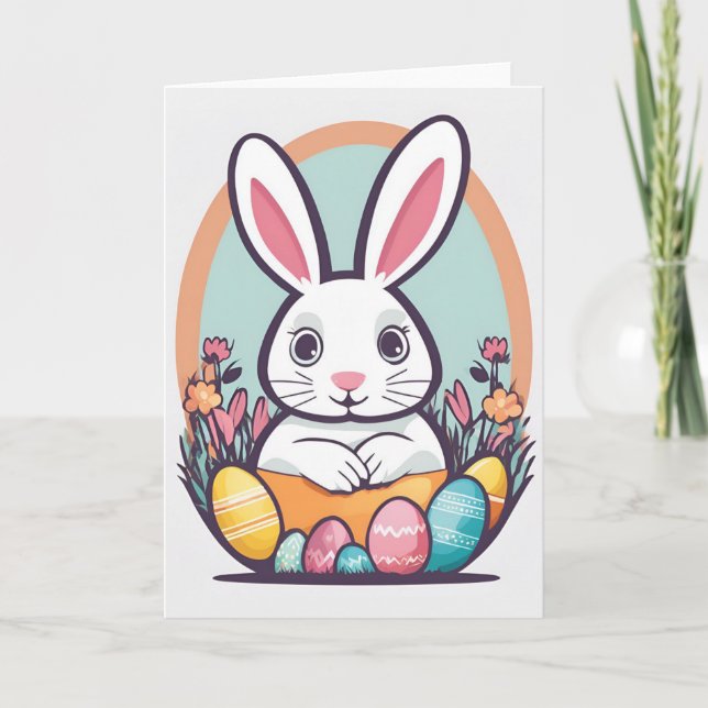 Tarjeta de felicitación Easter Bunny (Anverso)