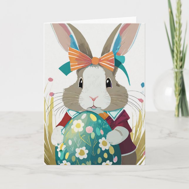 Tarjeta de felicitación Easter Bunny (Anverso)