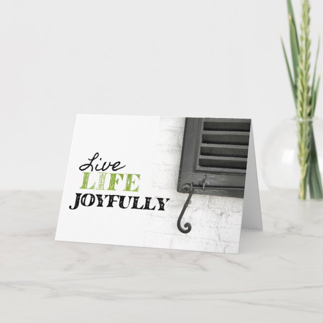 Tarjeta de felicitación EBONY SHUTTER (Anverso)