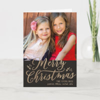 Tarjeta de felicitación EDITABLE COLOR Merry Chris