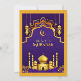 Tarjeta de felicitación Eid Al-Fitr