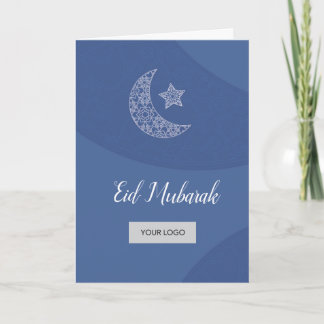 Tarjeta de felicitación Eid Corporate - Azul