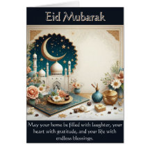 Tarjeta de felicitación Eid Mubarak