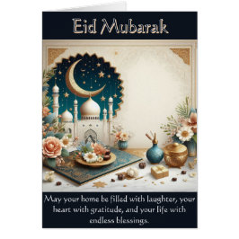 Tarjeta de felicitación Eid Mubarak