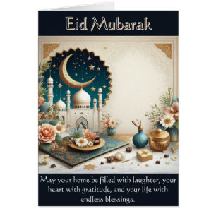 Tarjeta de felicitación Eid Mubarak
