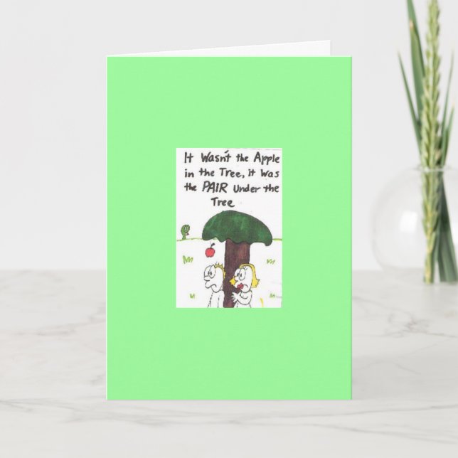 Tarjeta de felicitación - el decir divertido de la (Anverso)