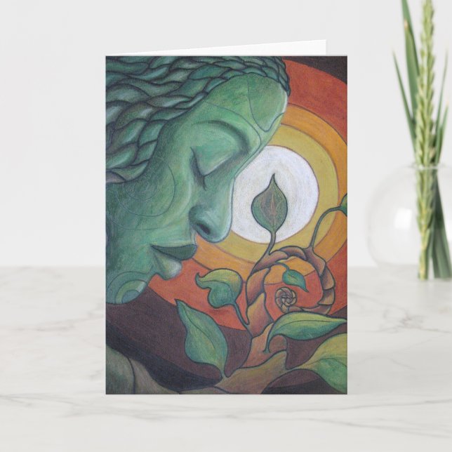Tarjeta de felicitación: "El despertar" (Anverso)
