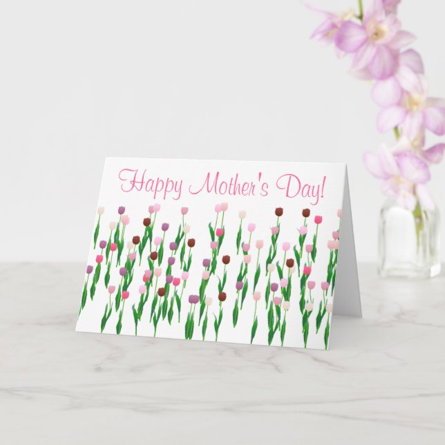 Tarjeta de felicitación - el día de madre - (Orquídea)