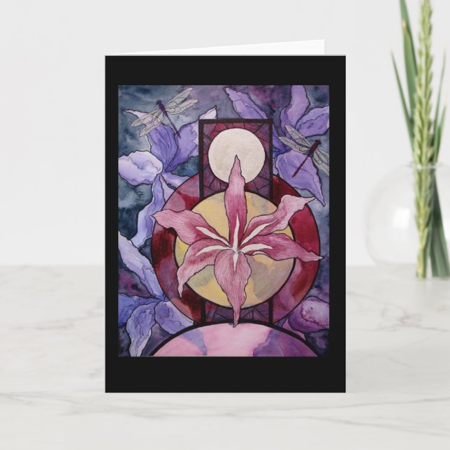 Tarjeta de felicitación: "El renacimiento (Anverso)