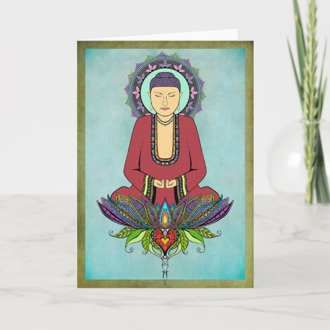 Tarjeta de felicitación Eléctrica de Buda (Anverso)