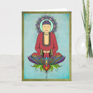 Tarjeta de felicitación Eléctrica de Buda