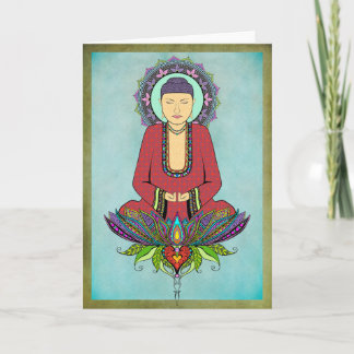 Tarjeta de felicitación Eléctrica de Buda