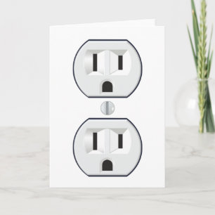 Tarjeta de felicitación eléctrica del mercado