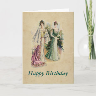 Tarjeta de felicitación elegante del cumpleaños de